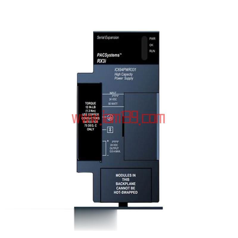 
GE IC694PWR331 高容量 24Vdc 工业自动化电源