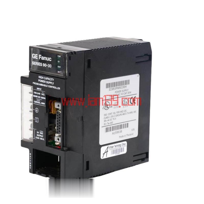 
GE IC693PWR330：高容量电源模块，专为工业控制系统设计