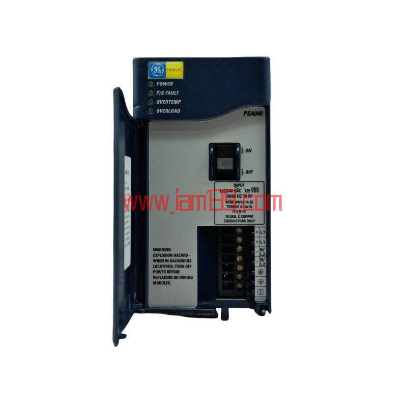 
GE IC695PSA040 电源模块：精密设计，专为工业控制解决方案打造