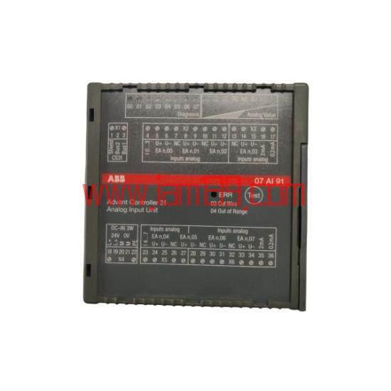 
ABB 07AI91 WT91 GJR5251600R0202 模拟量输入模块 - 工业控制解决方案