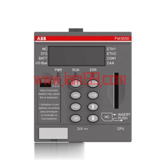 
ABB PM5650-2ETH 处理器模块，1SAP141000R0278