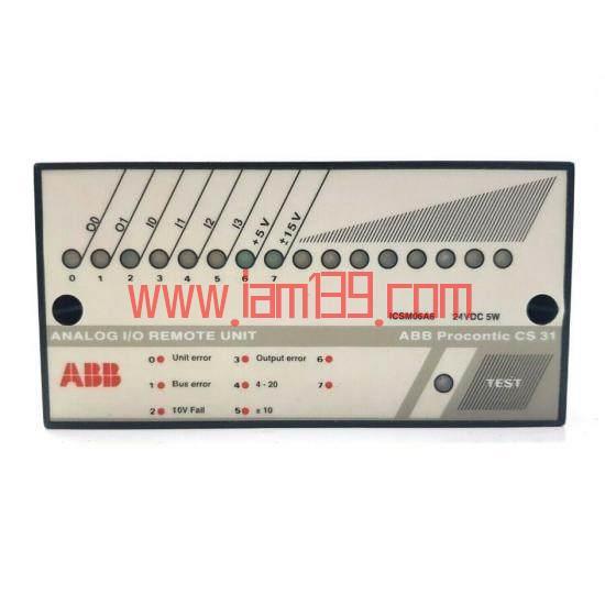 
ABB ICSM06A6 - 模拟量I/O远程单元