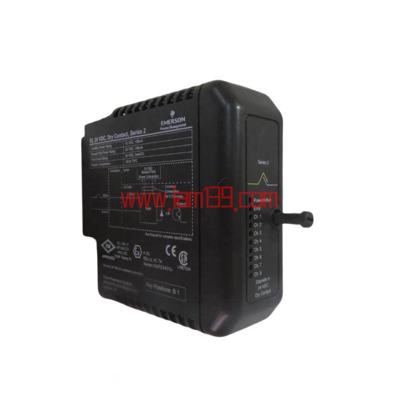 
爱默生 KJ3201X1-BA1 | 12P2535X042 | DI模块 | 8通道 | 24 VDC | 干接点