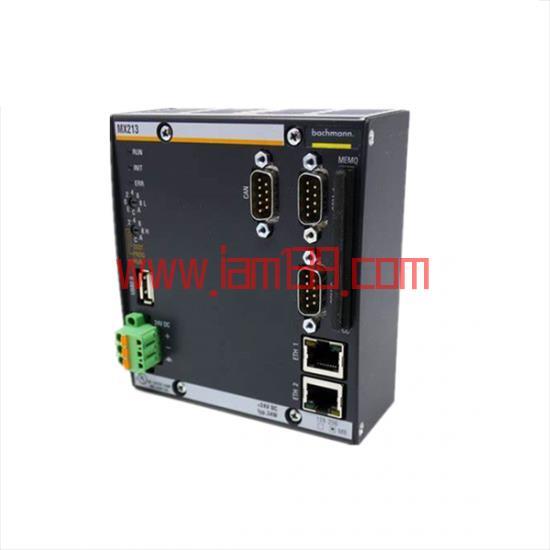 
Bachmann PLC MX213 CPU模块，工业控制解决方案